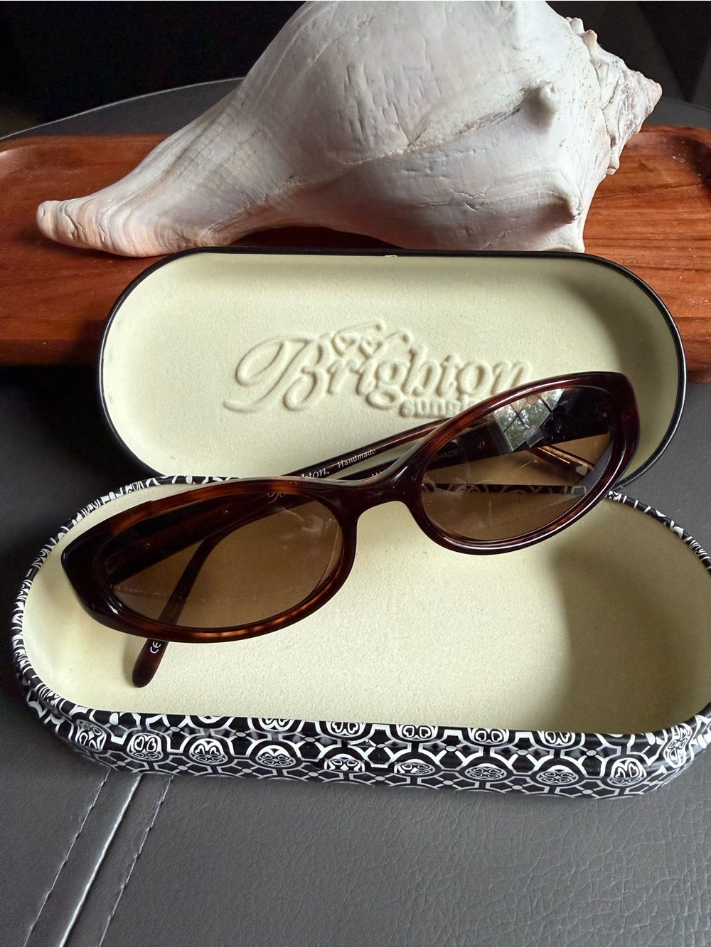 Brighton Women's Brown Tortoiseshell Made In The Shade Vintage  Sunglasses